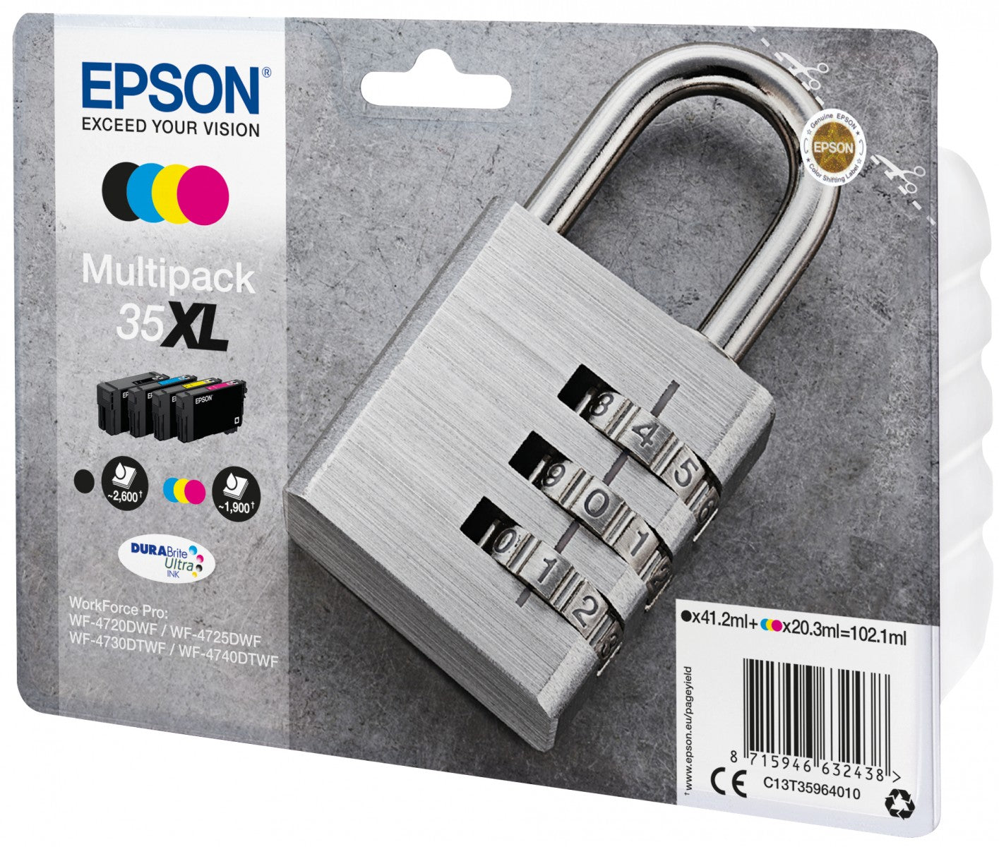 EPSON 2LB 35XL Ink Multipack CMYK