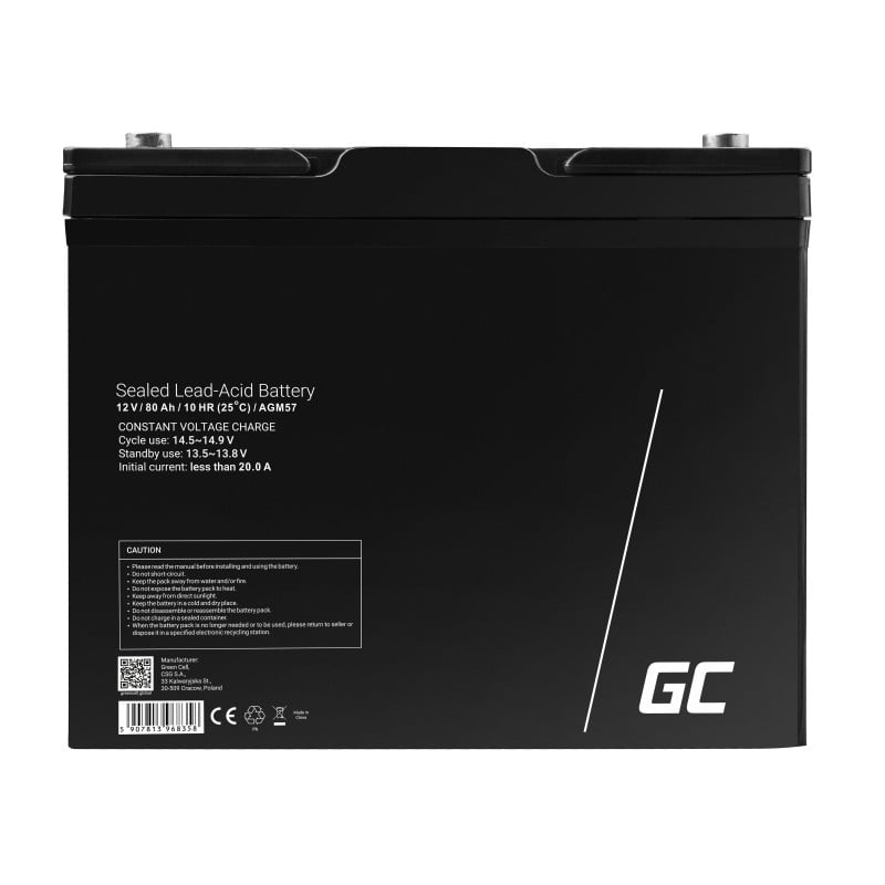 Green Cell AGM GEL Batterie 6V 1.2Ah Blei Akku für Alarmsysteme und