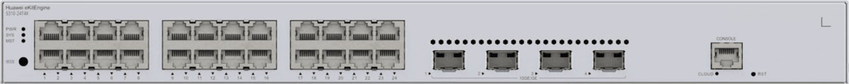 HUAWEI S310-24T4X 24x10/100/1000BASE-T ports 4x10GE SFP+ ports built-in AC power eKit