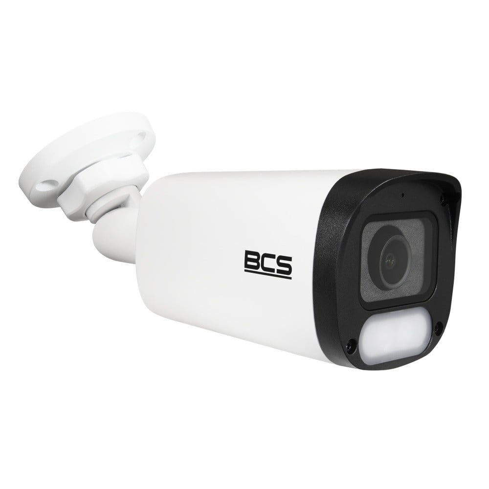 BCS BCS-P-TIP28FCL3-Ai1 Caméra tubulaire IP 8MP avec technologie NightColor et boîtier IP67