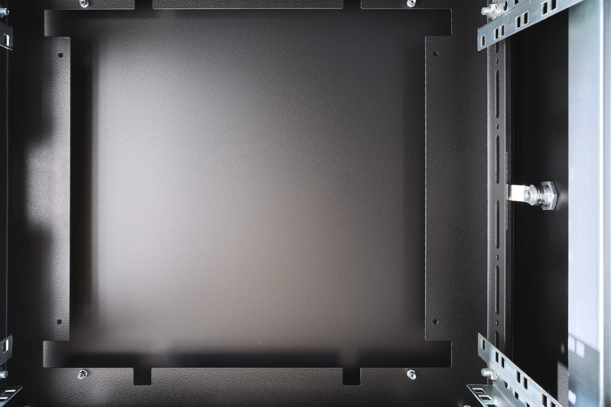 "Armoire réseau debout Unique 19"" 22U rack 600x600, porte avant en verre, noir, 800kg 1164x600x600 mm, couleur noire (RAL 9005)"