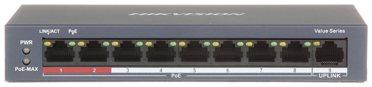 Hikvision DS-3E0109P-E/M(B) Commutateur PoE