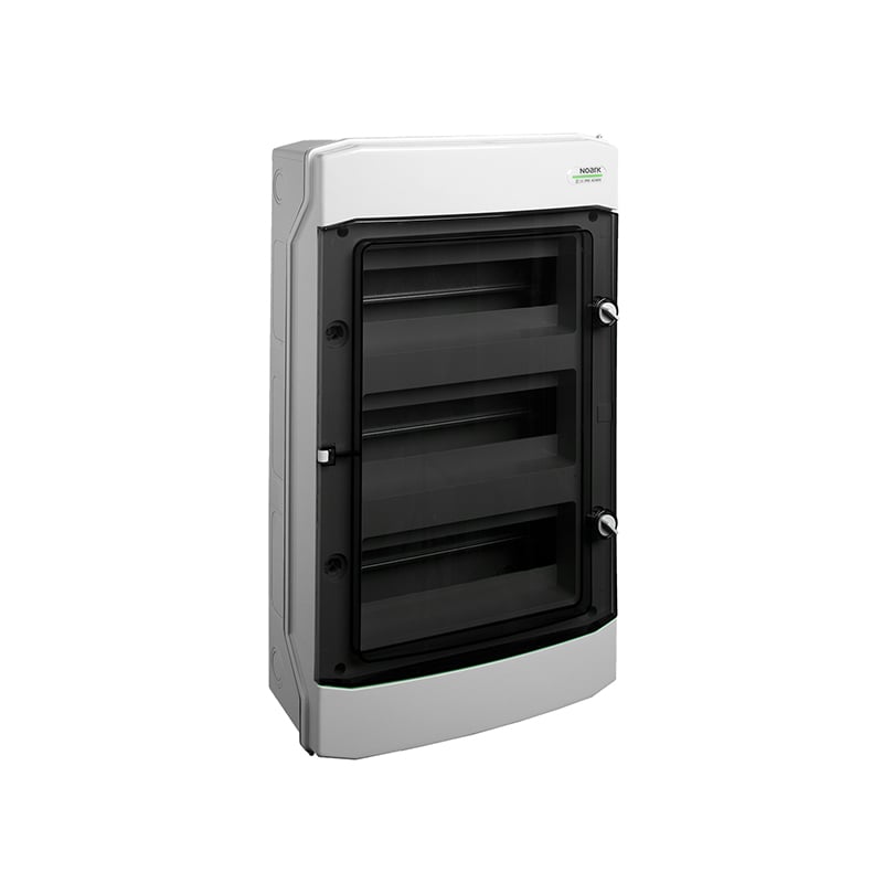 Boîtier d'installation en saillie, plastique, IP65, 4 rangées, 12 modules, 1500V DC