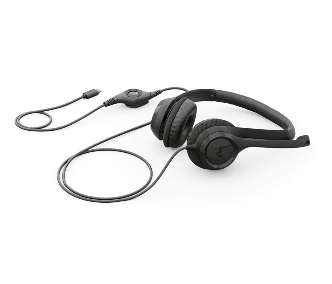 LOGITECH H390 USB-C Computer Headset Midnight Black