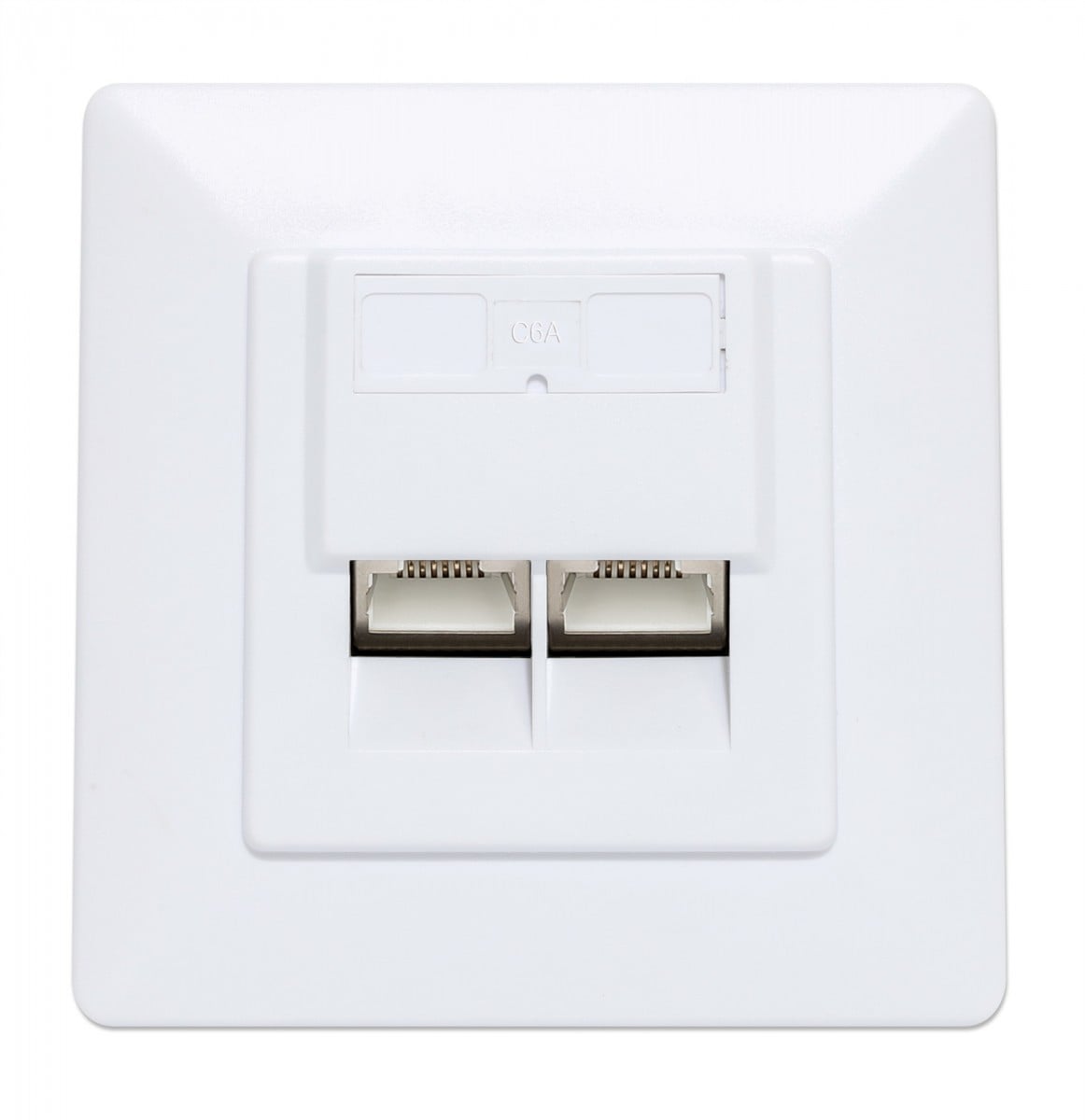 Intellinet 771917 prise de courant 2 x RJ-45 Blanc