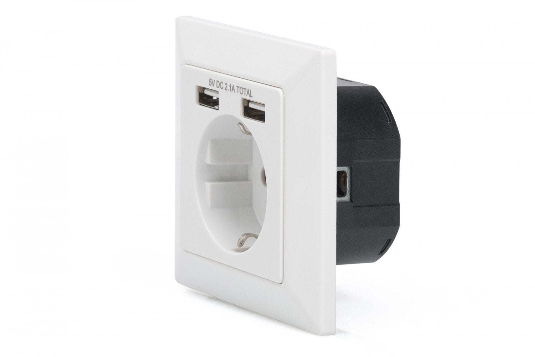 Digitus DA-70613 prise de courant 2x USB Blanc