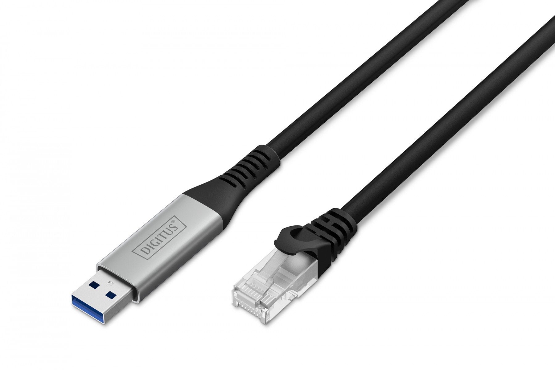 Câble adaptateur USB-A vers RJ45, Cat. 6A S/FTP, 1 Gbit/s, USB 3.2 Gen1, LSZH, 2 m