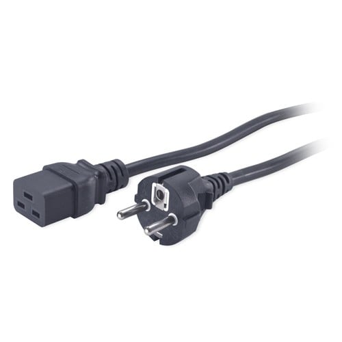 APC Power cable IEC 60320 C19 to power CEE 7/7m AC 230V 2.5m Black