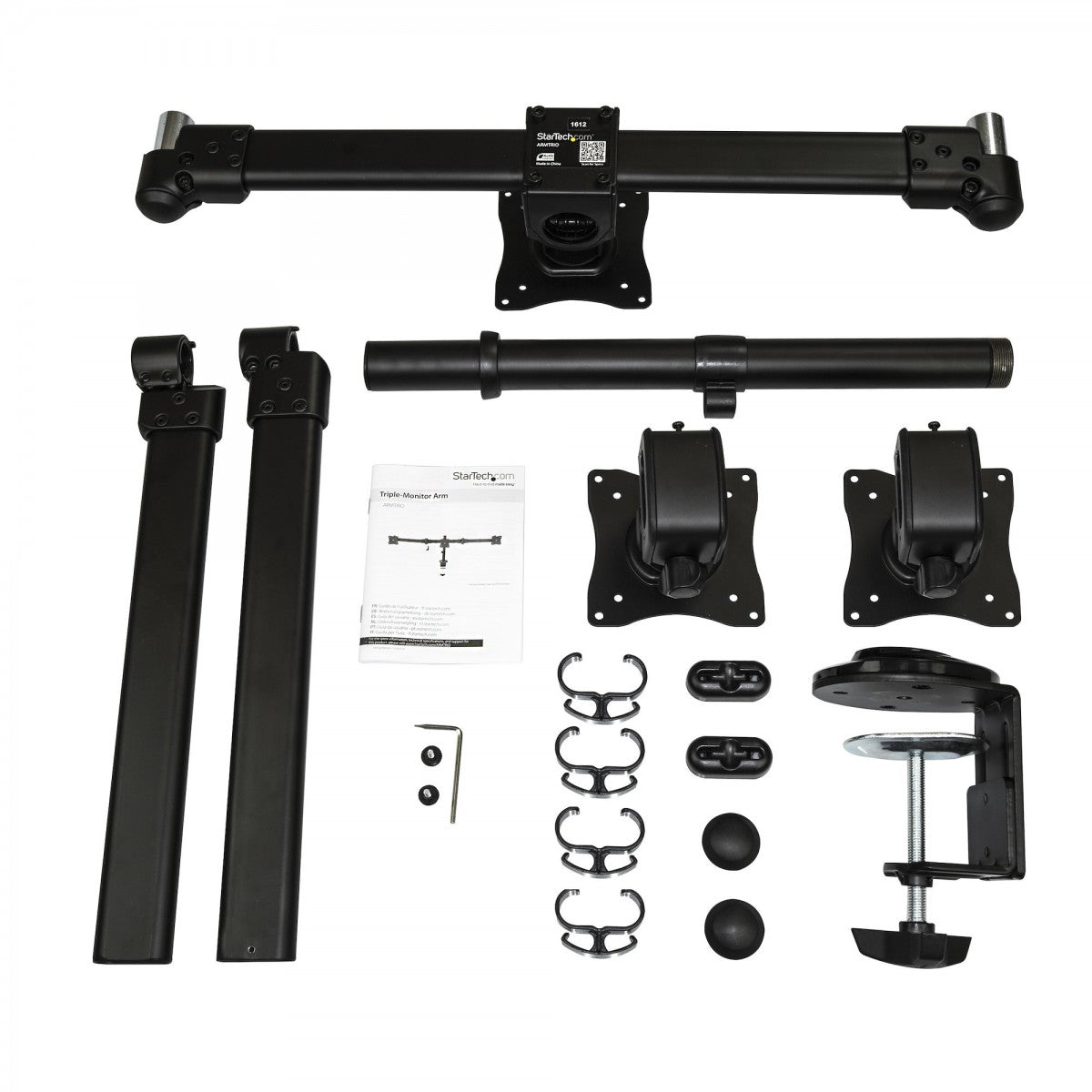 Monitor Arm - Triple - Deskmount - Steel