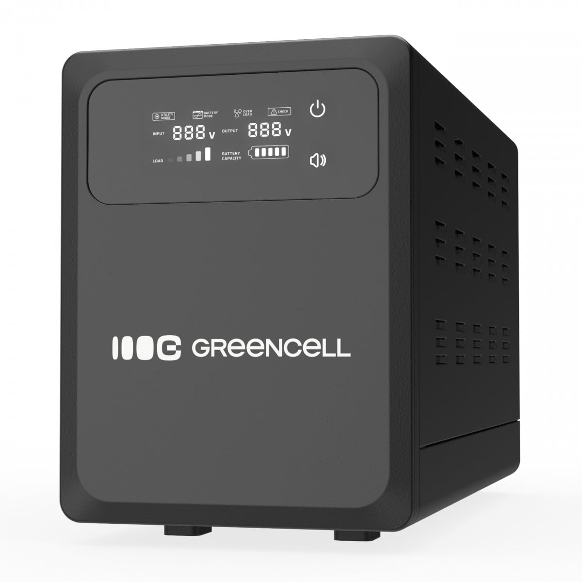 Green Cell UPSLPPC1200 Onduleur AVR UPS 2000VA 1200W PowerCore 24 VDC avec écran LCD