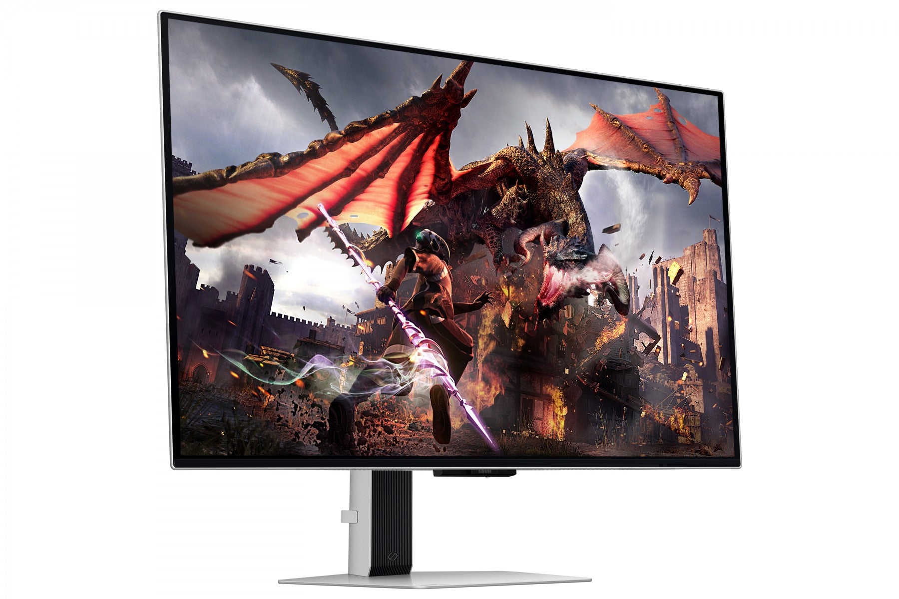 "Samsung G80SD écran plat de PC 81,3 cm (32"") 3840 x 2160 pixels 4K Ultra HD OLED Argent"