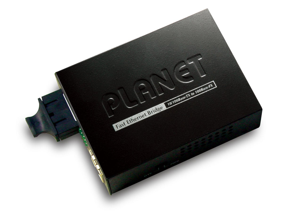 PLANET FT-802 convertisseur de support réseau 100 Mbit/s 1310 nm Multimode, Monomode Noir