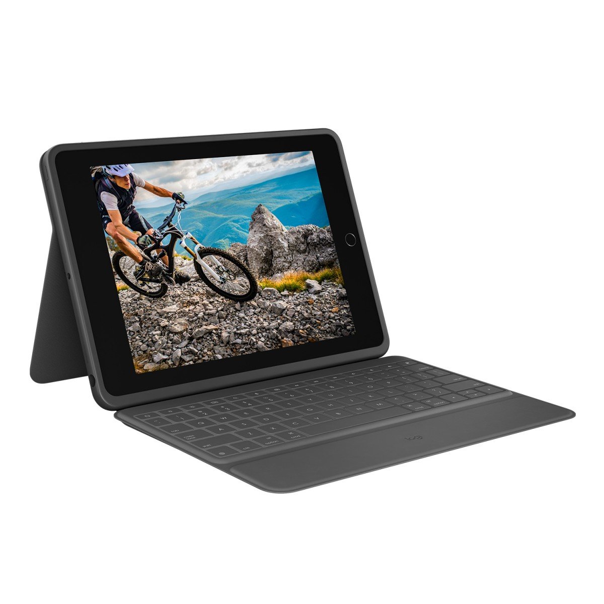 LOGITECH Rugged Folio 7th & 8th generation - Graphite - Fra