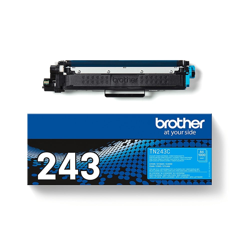 BROTHER TN243C Toner cyan standard de 1000 pages pour Hl-L32xx DCP-L35xx MFC-L37xx