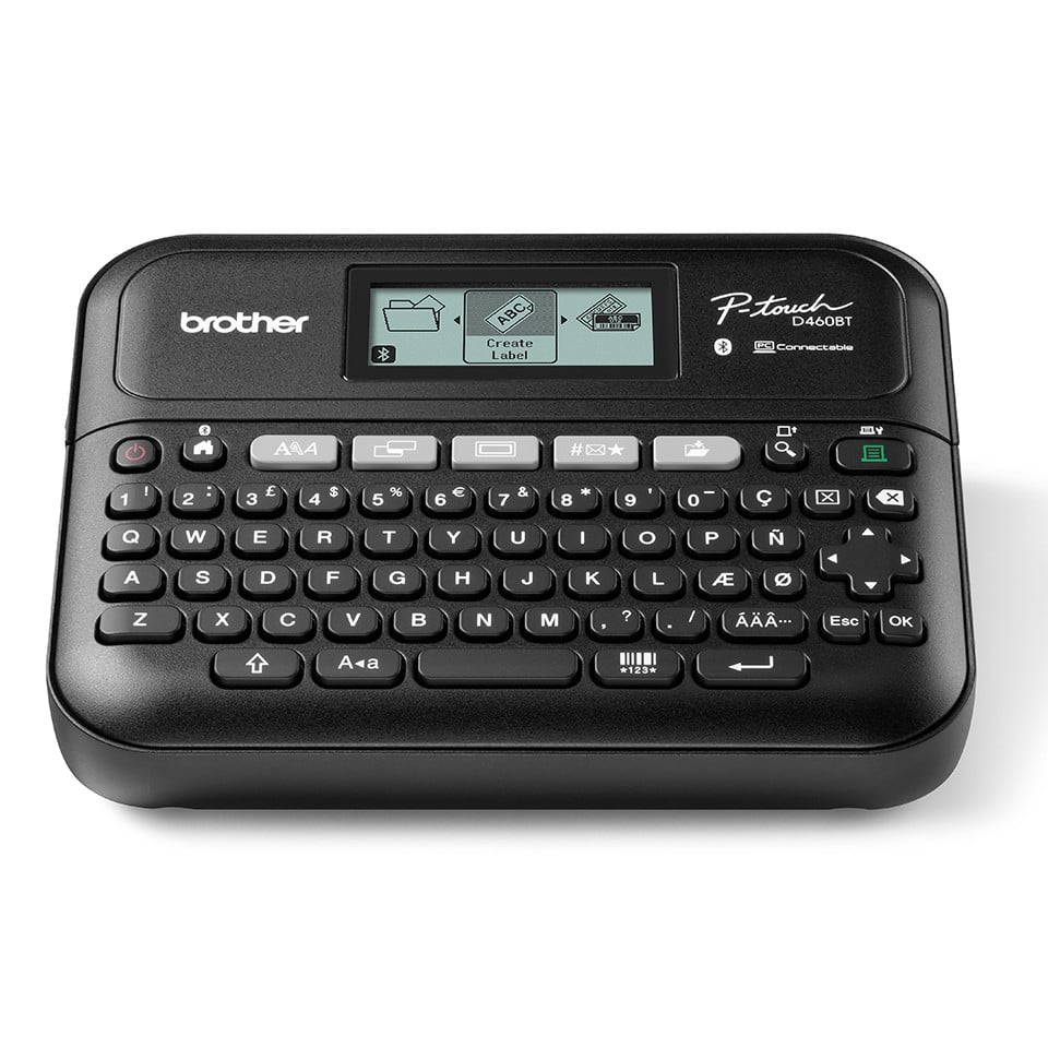 Brother PT-D460BTVP imprimante pour étiquettes Transfert thermique 180 x 180 DPI 30 mm/sec Avec fil &sans fil TZe Bluetooth QWERTY
