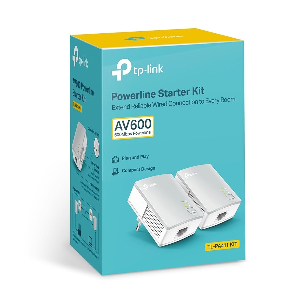 TP-Link PA411KIT 500 Mbit/s Ethernet/LAN Blanc 2 piece(s)