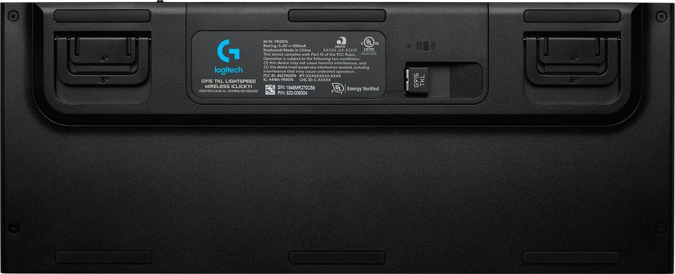 Logitech G 920-009496 clavier Gaming RF sans fil + Bluetooth QWERTZ Allemand Charbon
