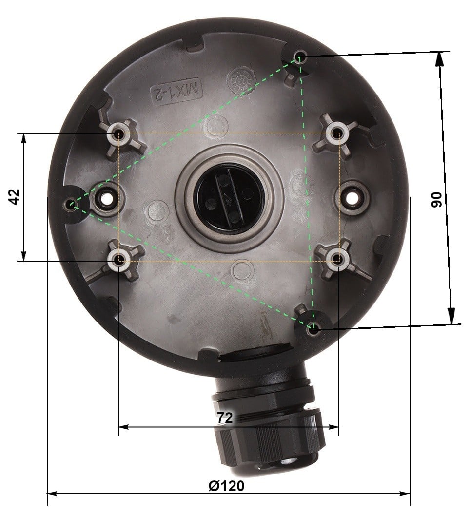 Hikvision DS-1280ZJ-DM46(BLACK) Junction box