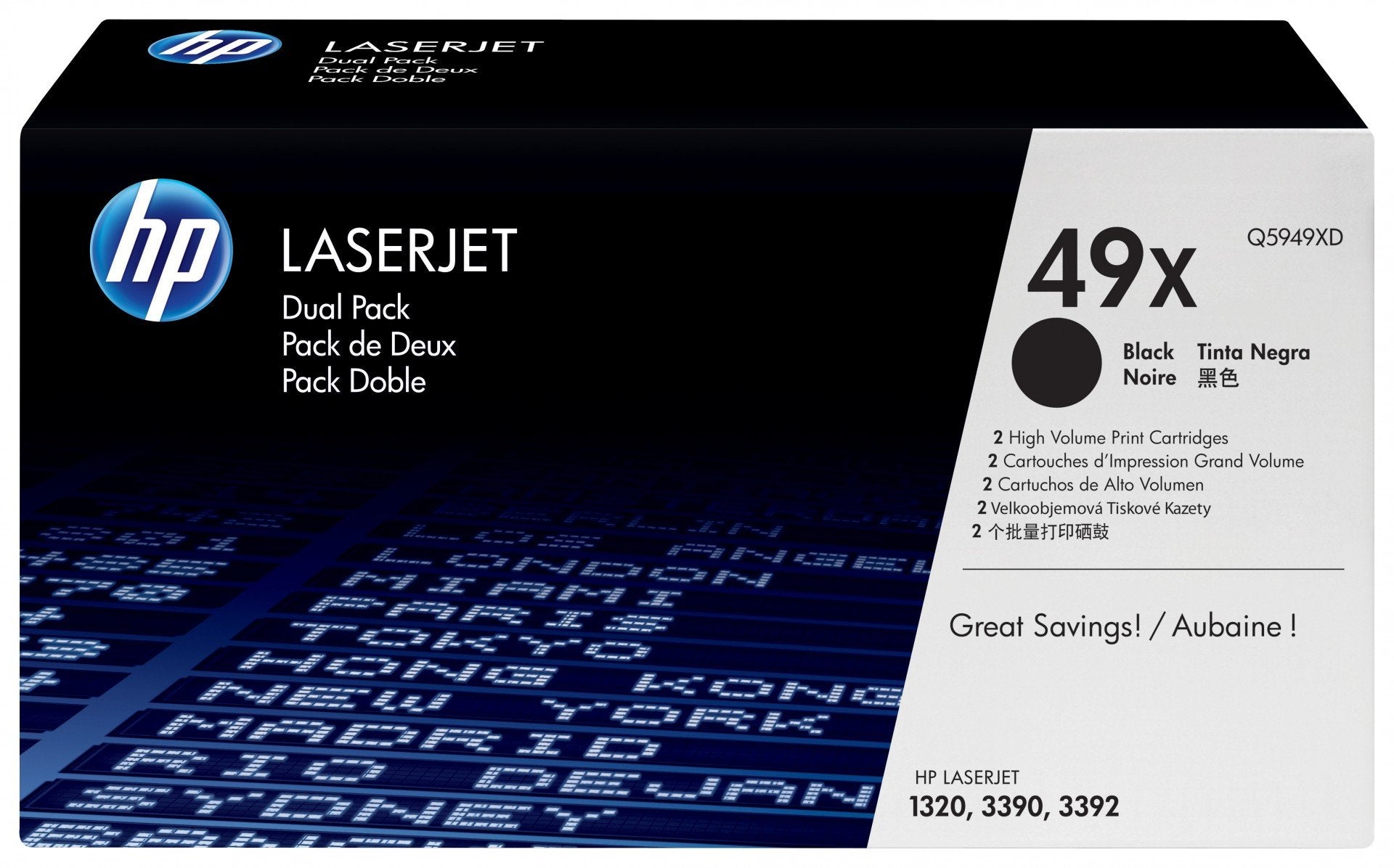 HP 49X Cartouche de toner 2 piece(s) Original Noir