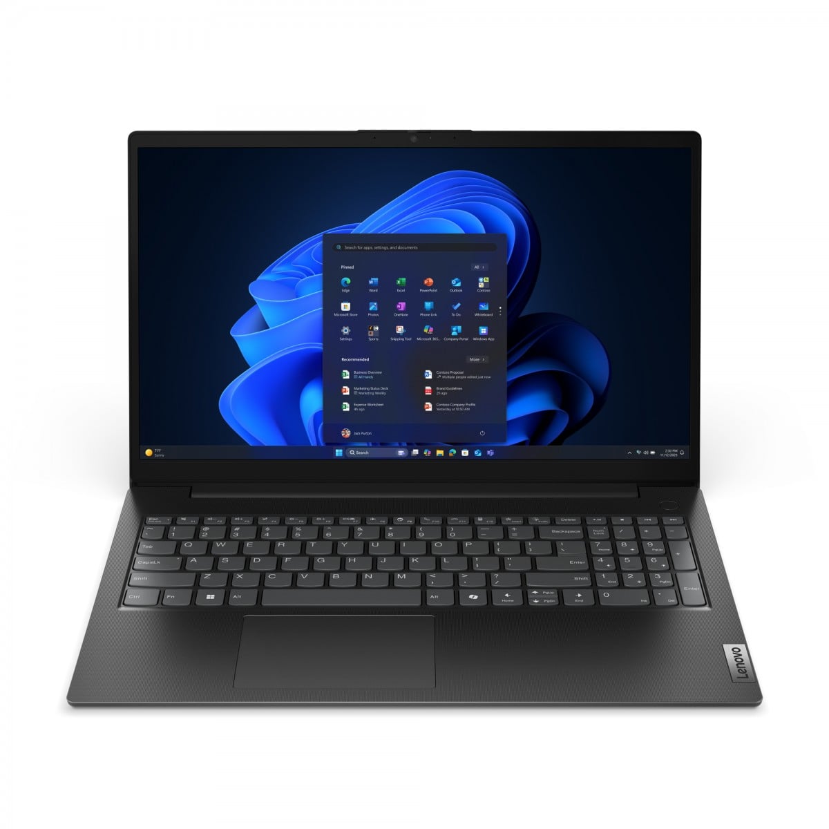 "Lenovo V15 G6 ARP AMD Ryzen™ 5 150 Ordinateur portable 39,6 cm (15.6"") Full HD 32 Go DDR5-SDRAM 512 Go SSD Wi-Fi 6 (802.11ax) Windows 11 Pro Allemand Noir"