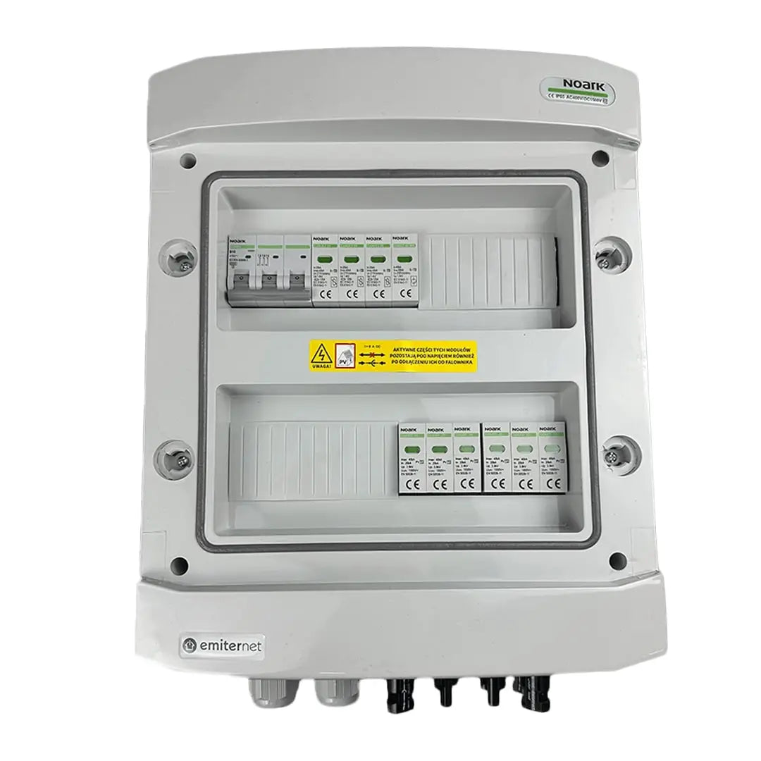 EMITER EM-98N_DCAC Rozdzielnica DCAC, IP65, SPD DC Noark 1000V type 2, 2 x chaîne PV, 2 x MPPT, SPD AC Noark type 2, 10A 3-F