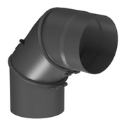JEREMIAS FERRO11758160 Coude réglable 0-90° Jeremias trois segments diametre 160 mm avec acces de nettoyage noir
