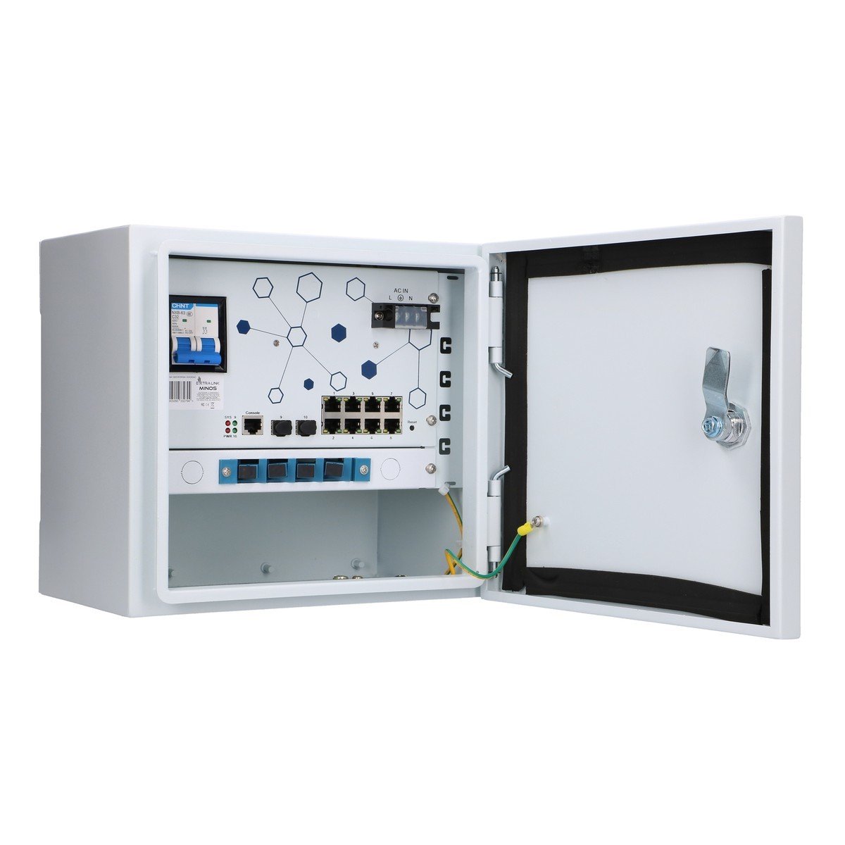 Extralink EX.32794 commutateur réseau Géré Gigabit Ethernet (10/100/1000) Connexion Ethernet, supportant l'alimentation via ce port (PoE) Blanc