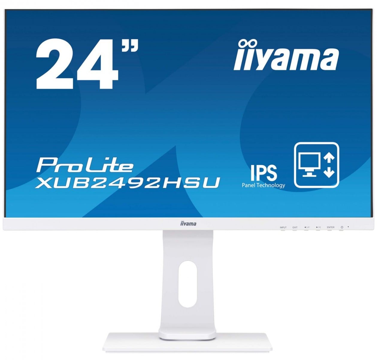 "iiyama ProLite XUB2492HSU-W1 LED display 60,5 cm (23.8"") 1920 x 1080 pixels Full HD Blanc"