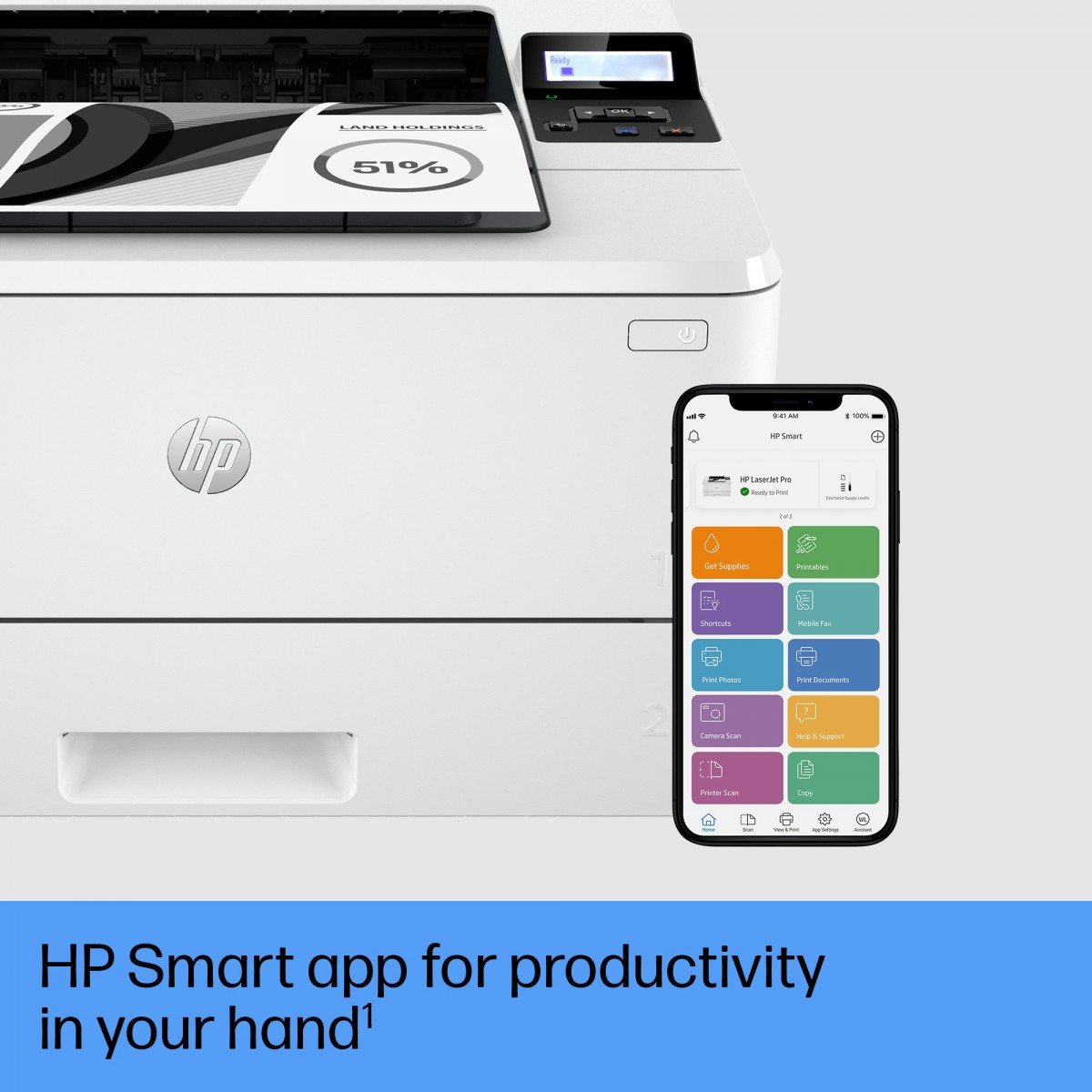 HP LaserJet Pro 4002dn Printer Mono Duplex laser A4 4800x600dpi 40ppm 350sheets USB LAN imprimante multifonction