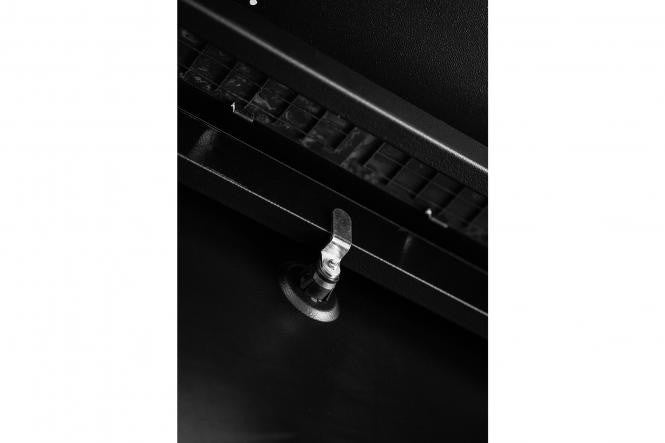 "Armoire réseau debout Hyper Pro 19"" 47U rack 800x1000, porte avant perforée, noire, 1000kg"