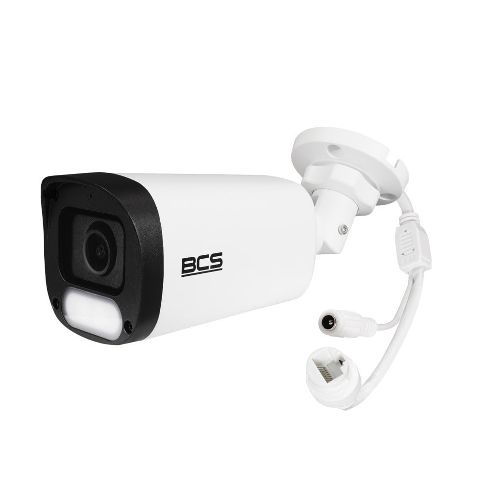 BCS BCS-P-TIP28FCL3-Ai1 Caméra tubulaire IP 8MP avec technologie NightColor et boîtier IP67