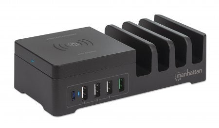 Manhattan 102230 Station de charge Qi Quick 3A USB-C 55W