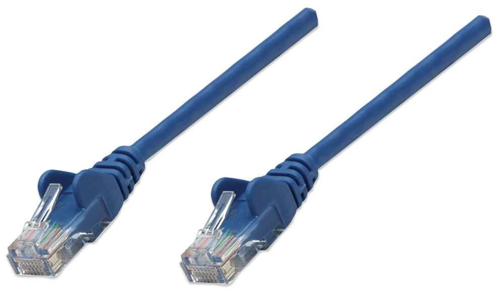 Intellinet 1m Cat6 câble de réseau Bleu U/UTP (UTP)