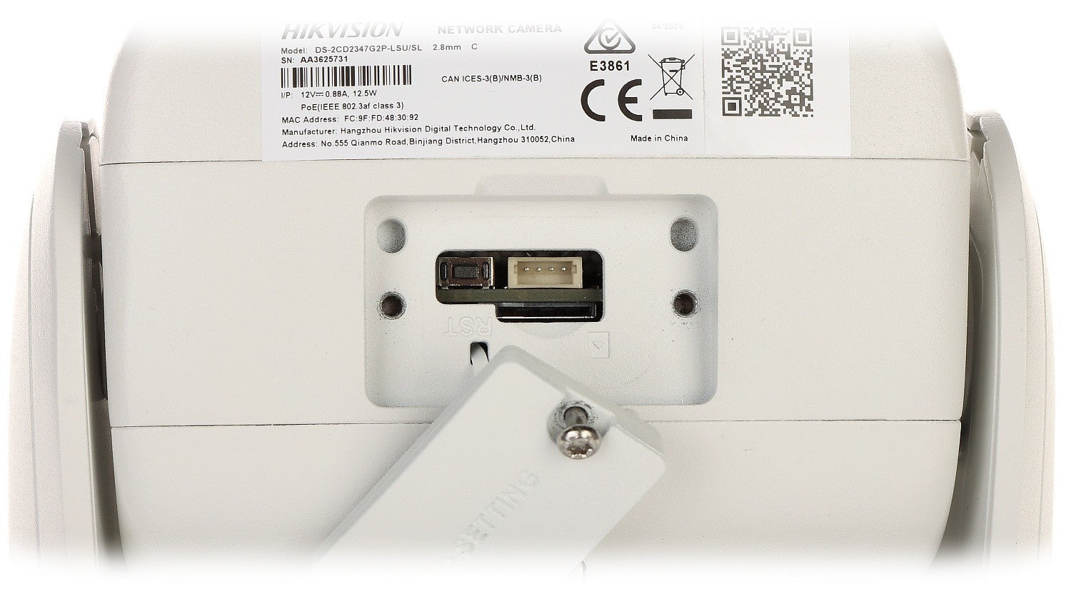 Hikvision DS-2CD2347G2P-LSU/SL(2.8mm)(C) 4 MP Panoramic ColorVu Fixed Turret Network Camera