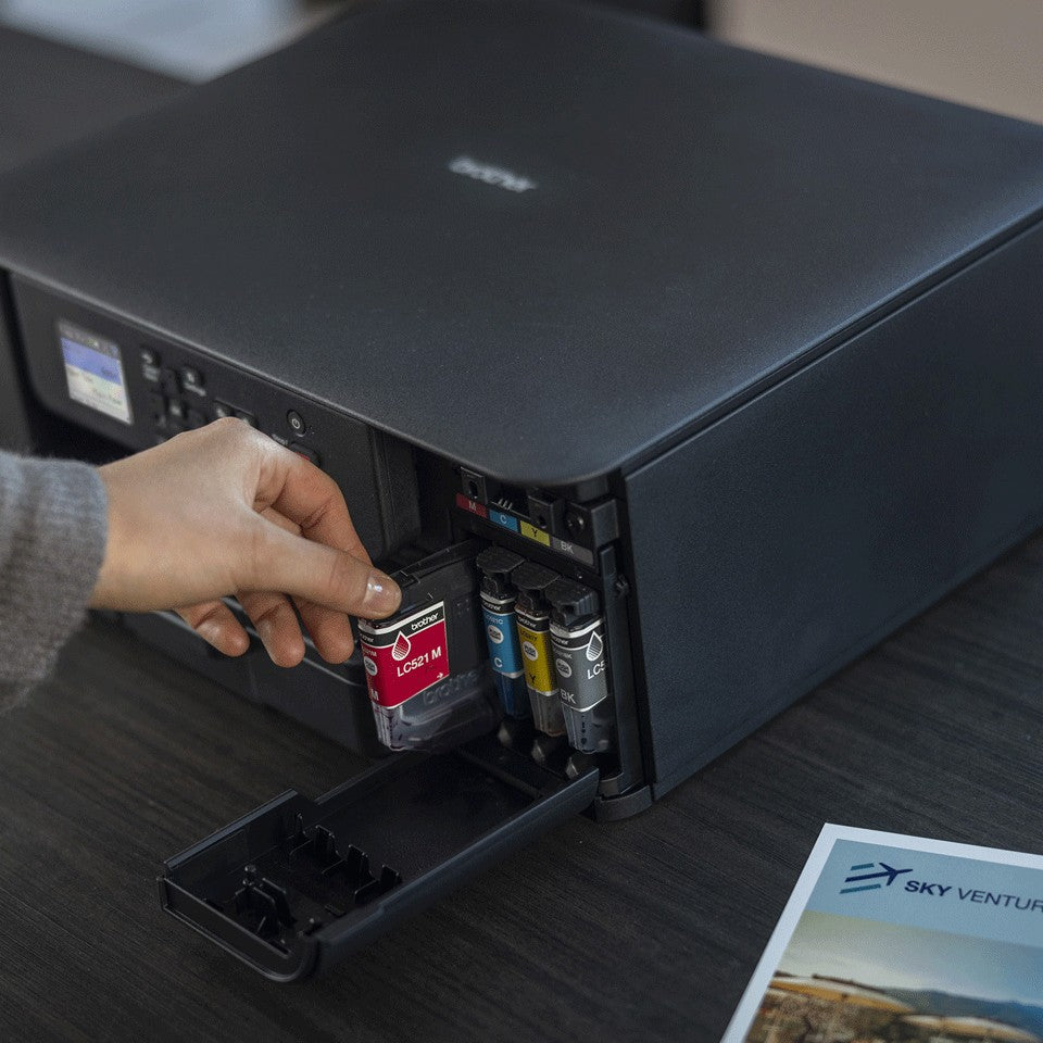 BROTHER DCP-J1310DW Compact 3-in-1 wireless inkjet printer with duplex print 16ppm