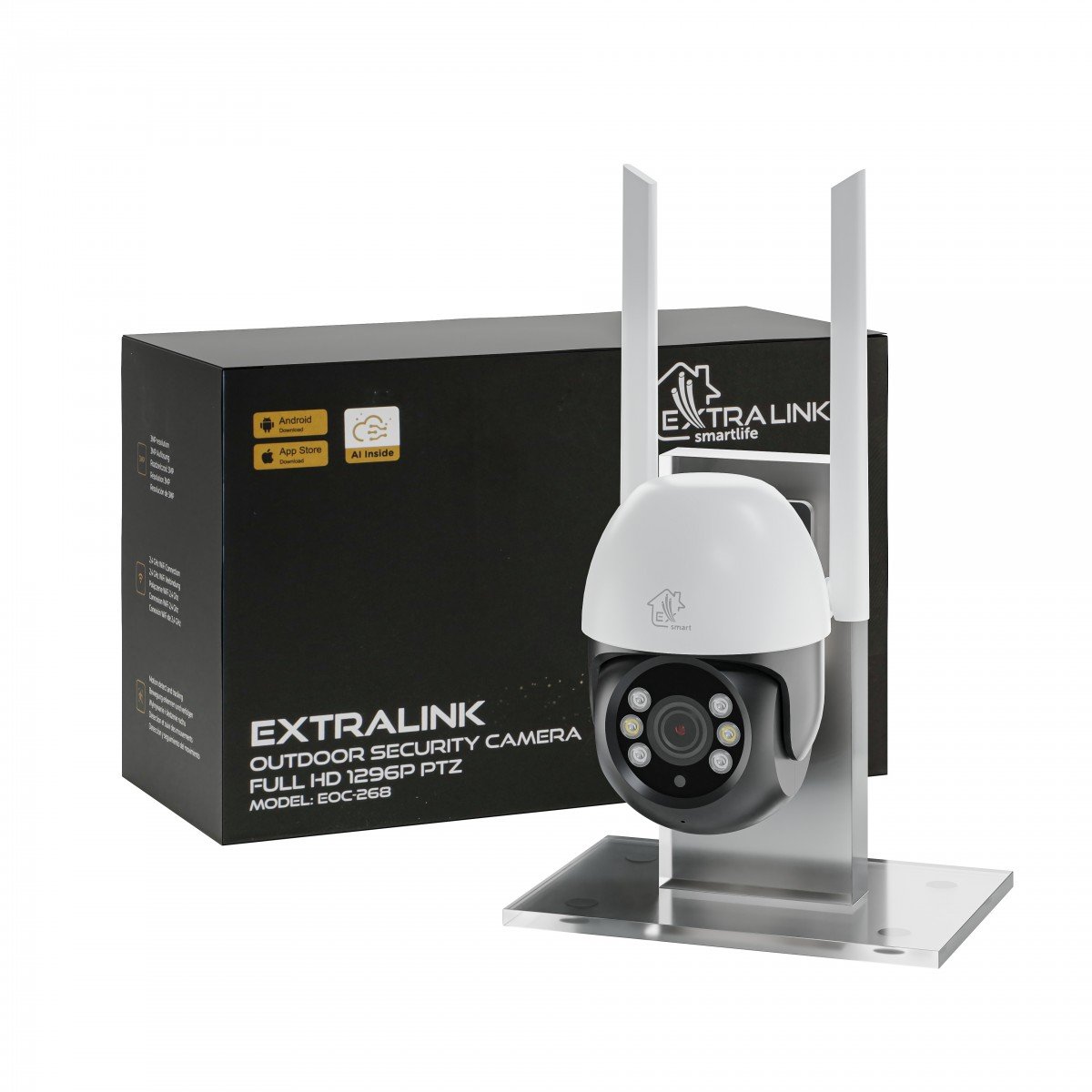 Extralink Perun Caméra de Sécurité Extérieure EOC-268 | Caméra IP | 1296p, PTZ