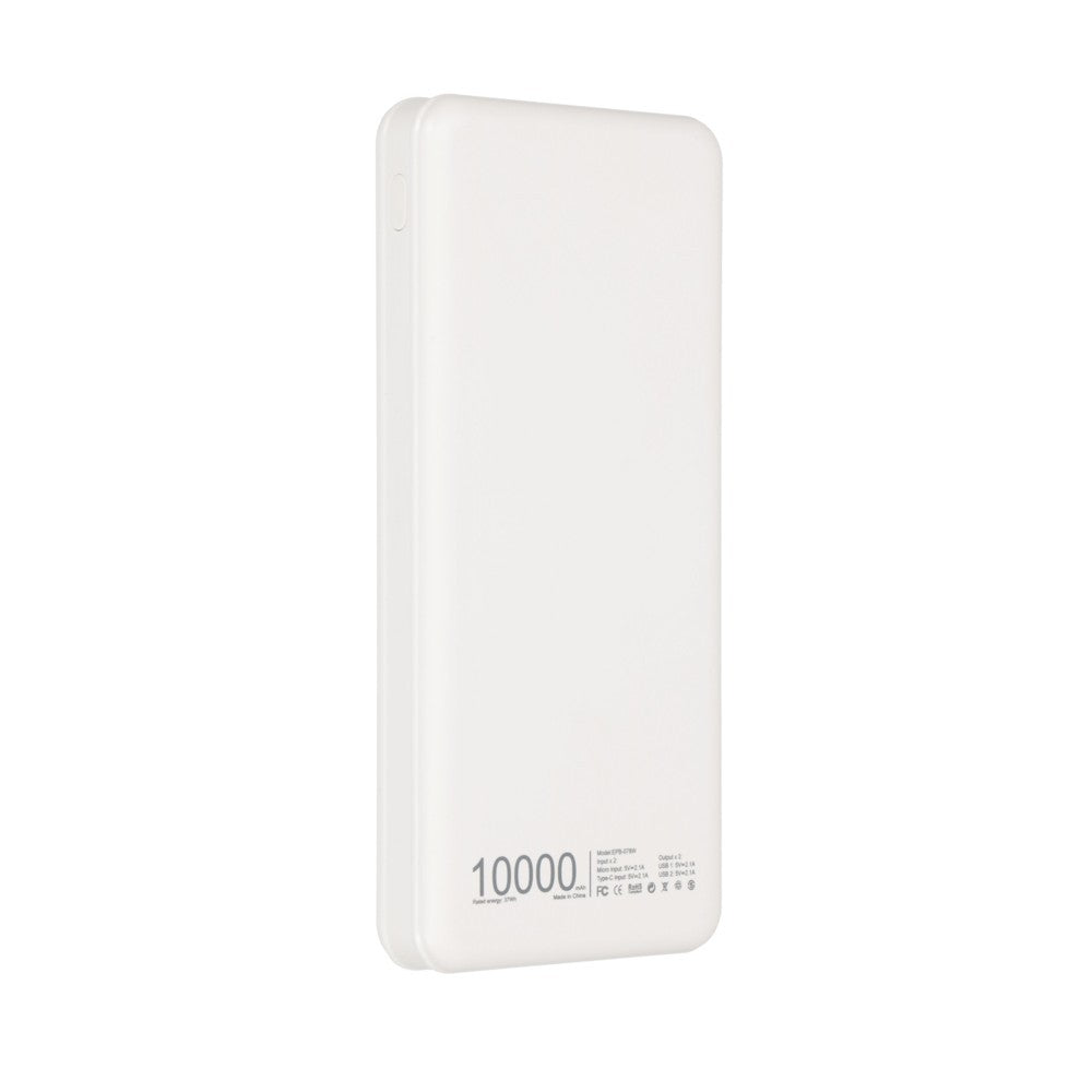 Extralink EX.19577 banque d'alimentation électrique Lithium Polymere (LiPo) 10000 mAh Blanc