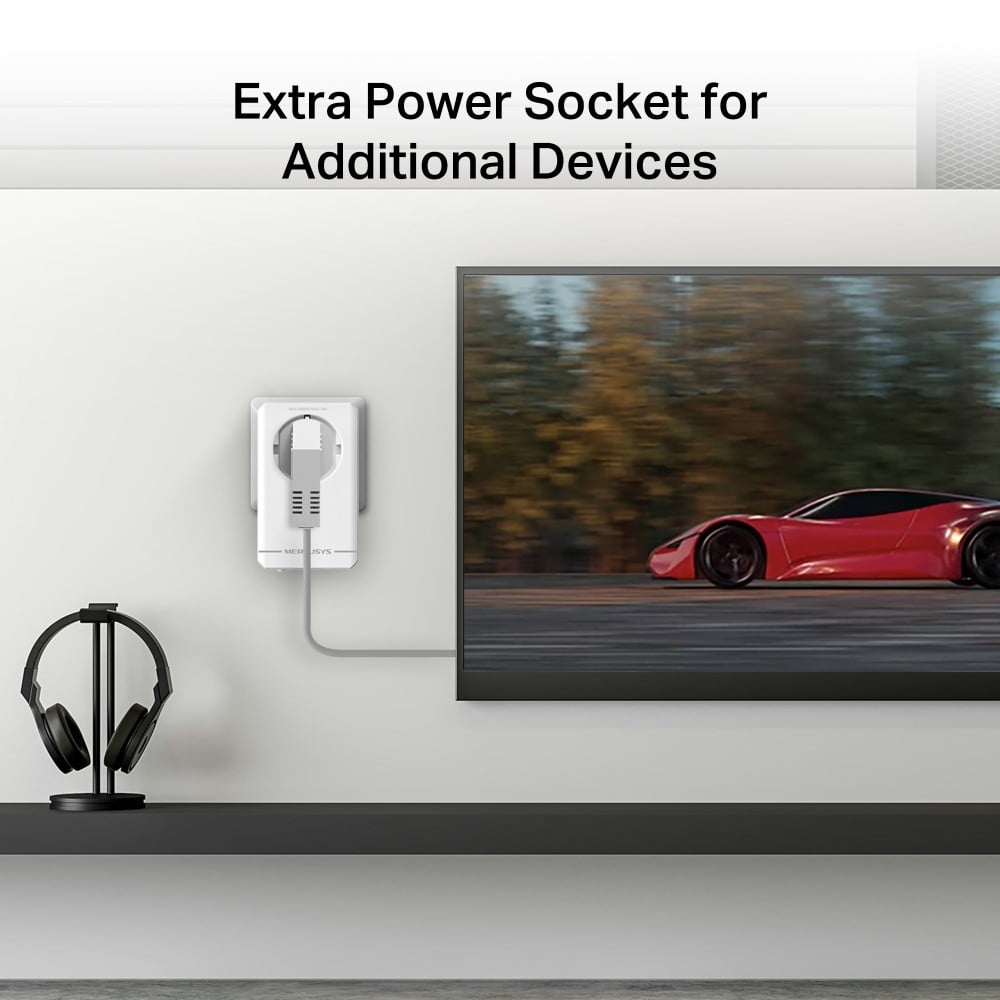 TP-LINK AV1000 Gigabit Passthrough Powerline Starter Kit