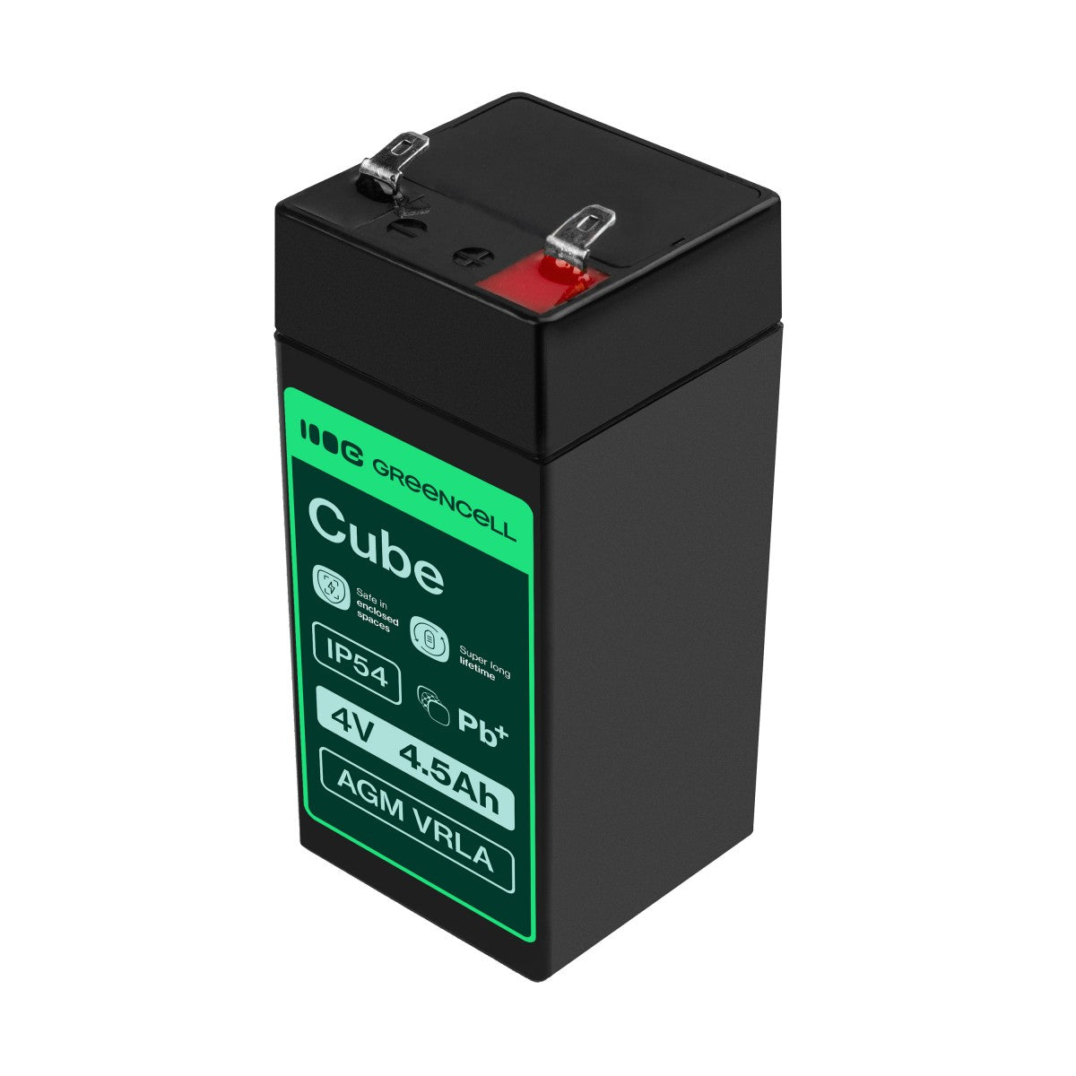 Green Cell Battery AGM VRLA 4V 4.5Ah - Battery - 4.500 mAh