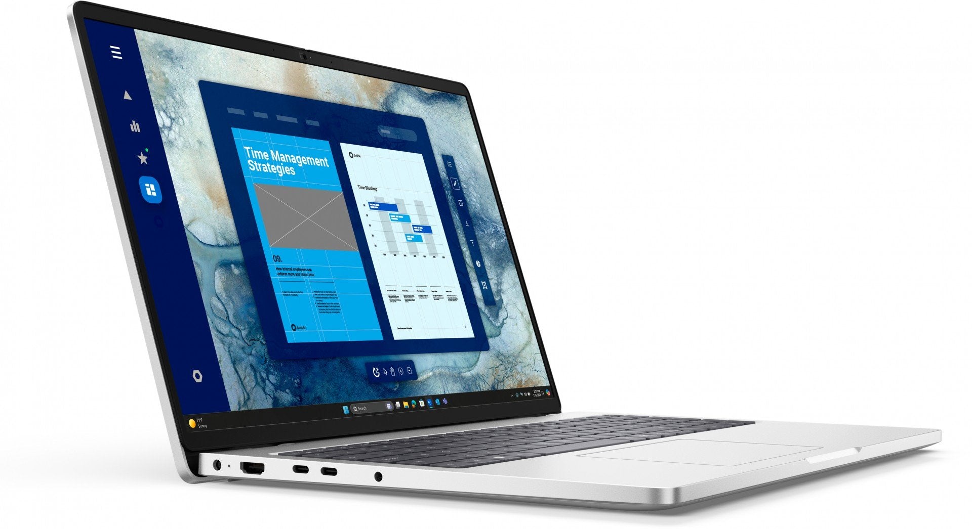 "DELL Pro 16 PC16250 Intel Core Ultra 5 235U Laptop 40.6 cm (16"") Full HD+ 16 GB DDR5-SDRAM 512 GB SSD Wi-Fi 6E (802.11ax) Windows 11 Pro German Platinum, Silver"
