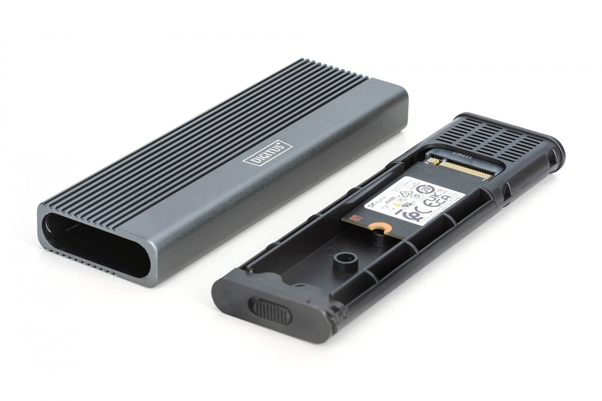 Boîtier USB 3.1 Type-C pour SSD M.2 NVMe 10 Gbps + SATA 6 Gbps, en aluminium, sans outil
