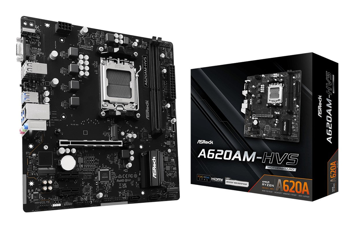 Asrock A620AM-HVS AMD A620A Emplacement AM5 micro ATX