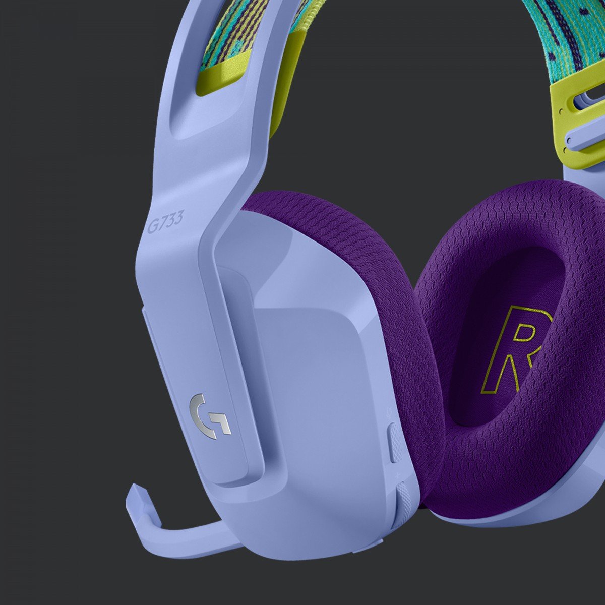 LOGITECH G G733 LIGHTSPEED Wireless RGB Gaming Headset Headset full size 2.4 GHz wireless lilac