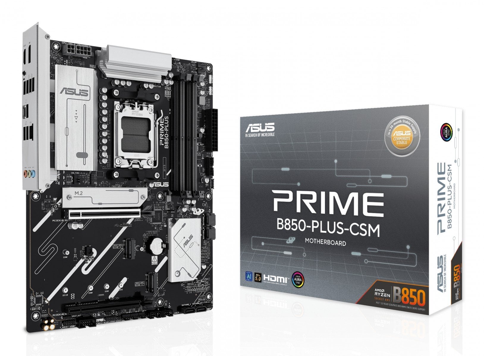 ASUS AMD B850 DDR5 ATX motherboard 1xHDMI 1xDP 3xM.2 4xSATA