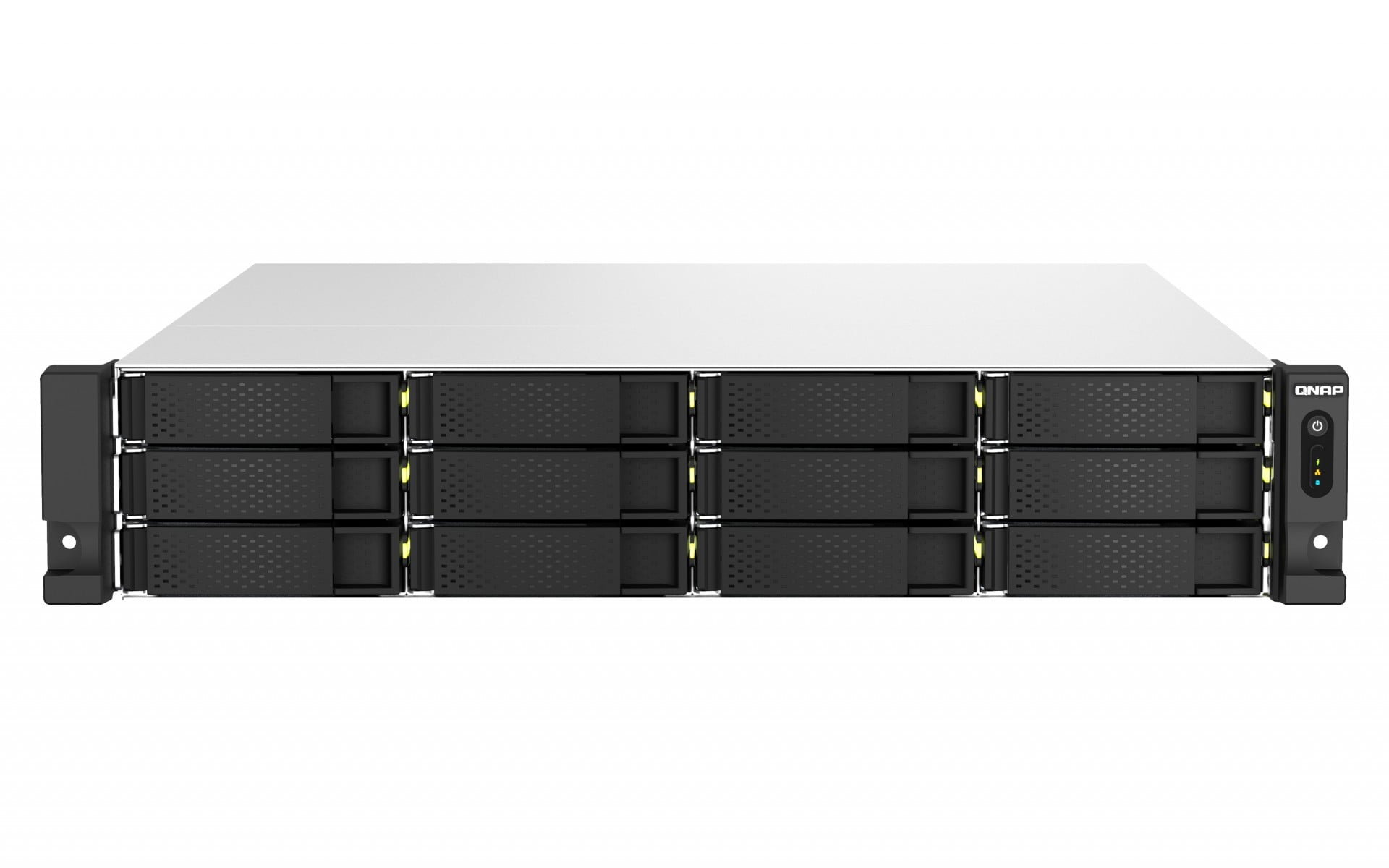 QNAP TS-H1887XU-RP NAS Rack (2 U) Intel Xeon E E-2336 32 Go DDR4 0 To QuTS hero Noir, Blanc