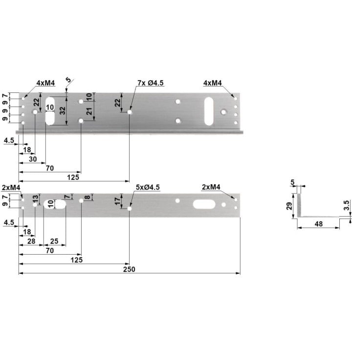 Dahua ASF280L Support de montage pour cadre, pour ASF280A, plage de température de -30°C a +60°C