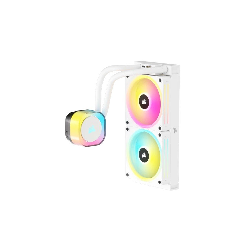 Corsair H100I Processeur Refroidisseur hybride 12 cm Blanc