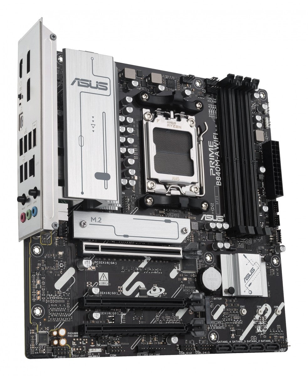 ASUS PRIME B840M-A WIFI AM5 DDR5 micro ATX MB 1xHDMI 2xDP 3xM.2 4xSATA