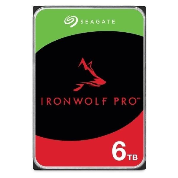 SEAGATE Ironwolf PRO Enterprise NAS HDD 6To 7200rpm 6Gb/s SATA 256Mo cache 8.9cm 3.5p 24x7 for NAS & RAID Rackmount systems BLK