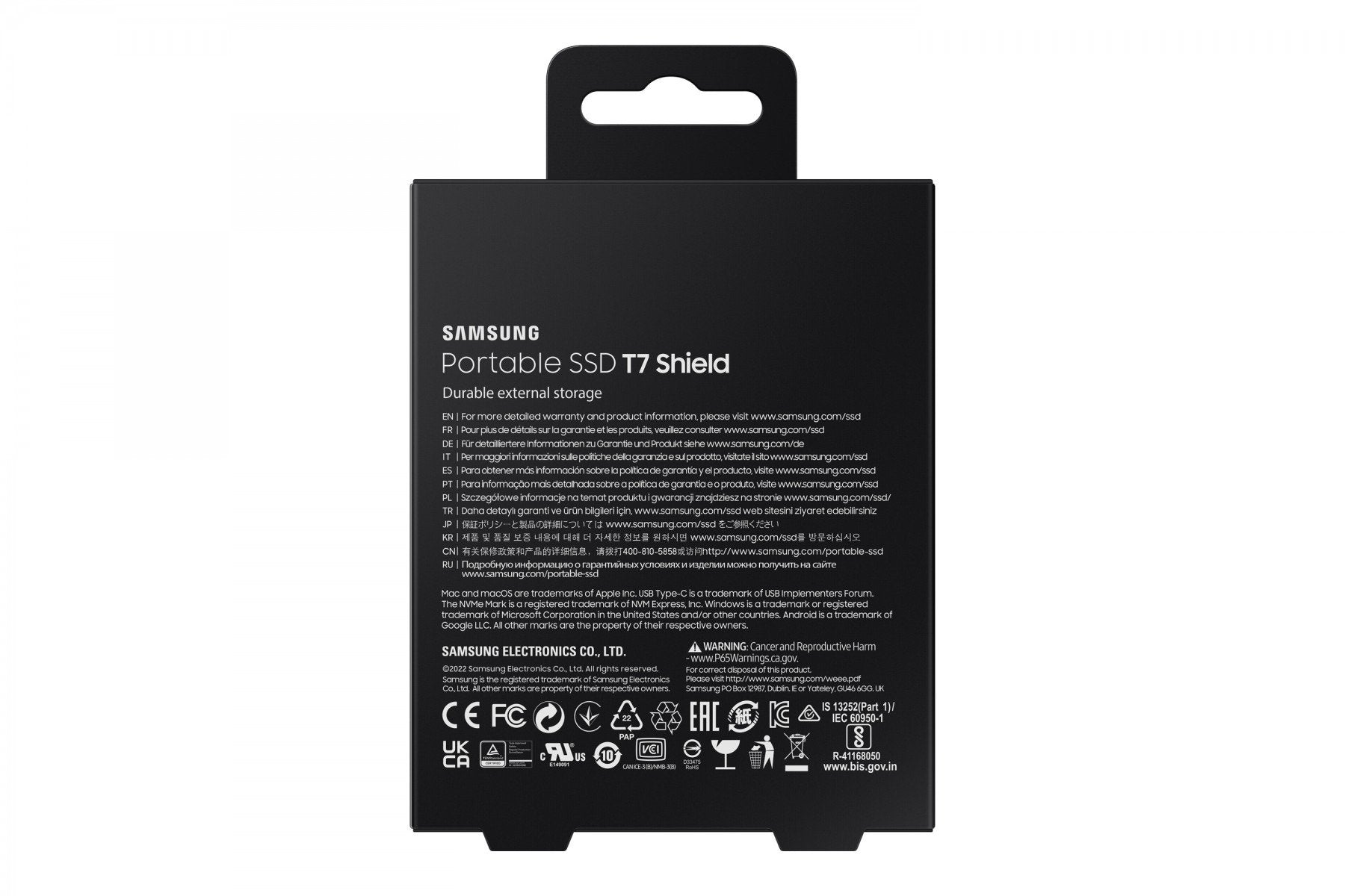 SAMSUNG SSD T7 SHIELD PORT SSD 4TB